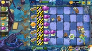 Win Plants vs Zombies 2 the Dark Ages day 12 Puff-shrooms alive