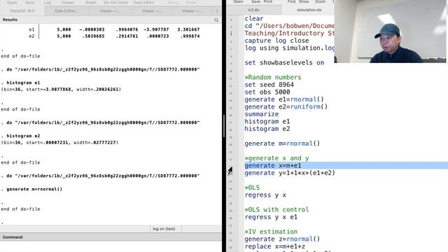 Introductory Stata 52: Data Generating Process and Simulation смотреть онлайн