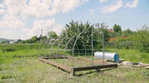 теплица Купала установка с поликарбонатом
