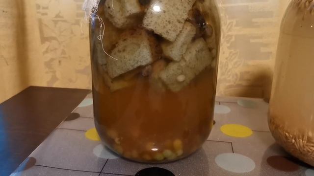 Вкусный квас из ржаного хлеба