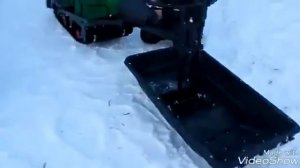 Мотобуксировщик с толкачем