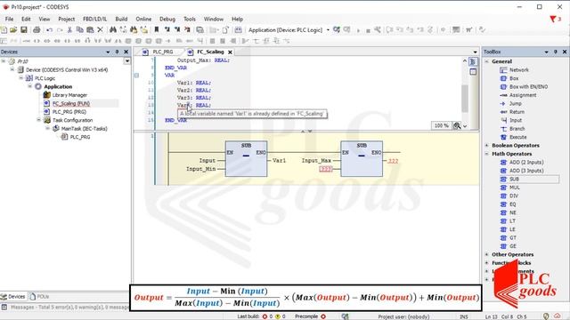 CODESYS tutorial on creating & using Functions in  PLC programming | complete tank filling project