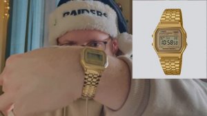 Распаковка Винтажных Часов Касио 158 модель цвет золото | Unboxing Vintage Casio A158 Gold #часы