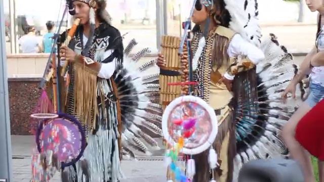 Индейцы в Москве 08.07.2012 (м.Славянский бульвар) ч.1 смотреть онлайн