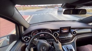 Mercedes Benz v-class v250d (2019) | 140kW | 190hp | 440Nm | POV TEST DRIVE