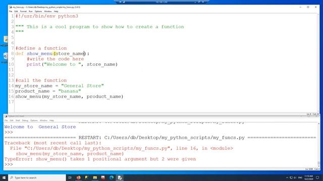 Python Tutorial - Part 11 - Functions смотреть онлайн