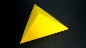 Как сделать Пирамиду из бумаги Треугольную | Объемная оригами Пирамида своими руками без клея