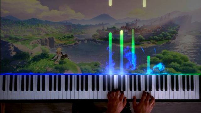 Genshin Impact OST - Pure Sky - Piano смотреть онлайн