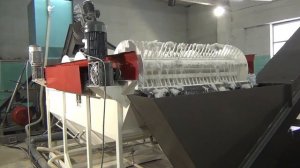 Переработка полипропиленовых мешков и биг бегов. Комплекс мойки 400 кг/ч