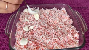 НОВИНКА !!! Салат "БАРХАТНЫЙ" из крабовых палочек. Экономный простой рецепт салата!