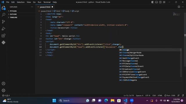 PART 5.6 | JAVASCRIPT | EVENTLISTENER MALAYALAM TUTORIAL | HEXCENT