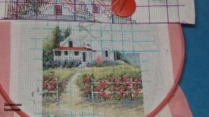 Вышивка крестом. Живописный маяк. Dimensions. Видео-обзор процесса. Часть 4.