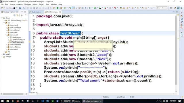 JAVA STREAM смотреть онлайн