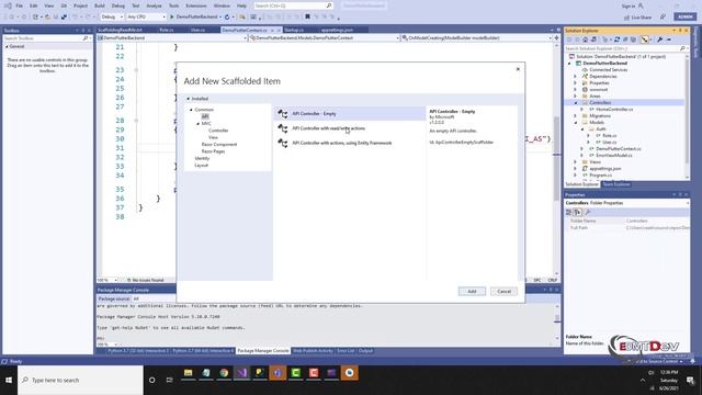 Full Stack Development - #1 Create NET Core and Flutter Project
