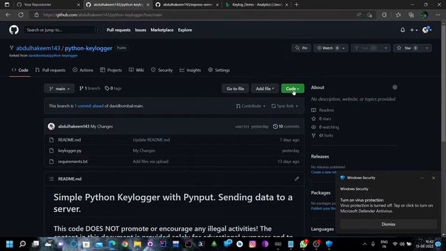How Hackers Create  Keylogger with python code | [NOTE : this Video is for educational purpose only