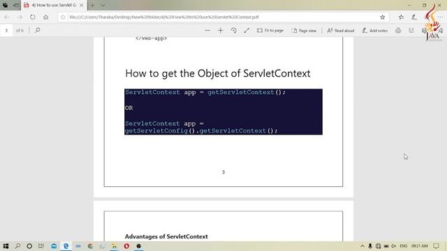 How to use Servlet Context смотреть онлайн