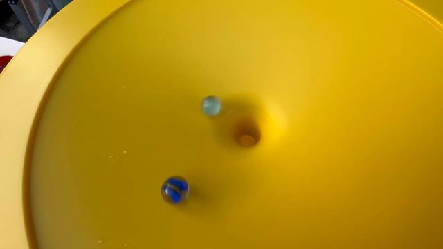 Yellow circular circle marble run ASMR + funny toilet