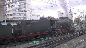 Паровозы Л-2344 и Л-3653 с Транссибирским Экспрессом