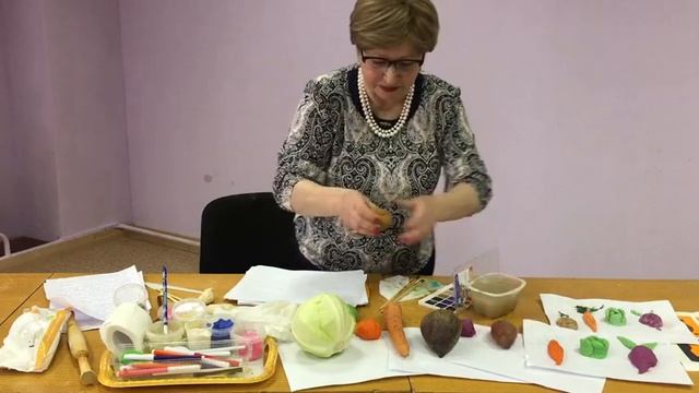 Лепка из теста Поделка Овощи Часть 2 смотреть онлайн
