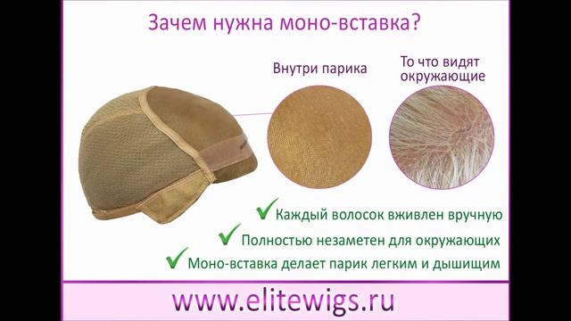 Монопарик Kimberly - парик из натуральных волос смотреть онлайн