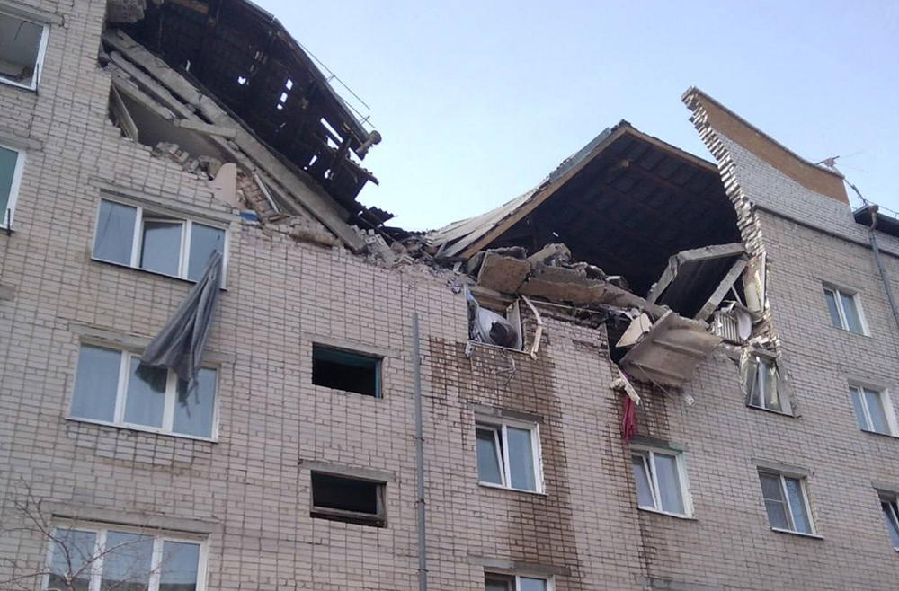 Момент взрыва в доме в Чите попал на видео / События на ТВЦ