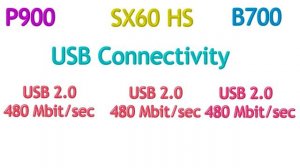 Nikon  P900 vs Canon SX60 HS  vs Nikon B700