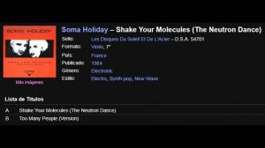 Soma Holiday – Shake Your Molecules (The Neutron Dance)