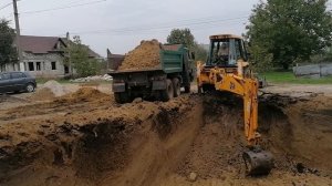 JCB 3CX Котлован для погреба