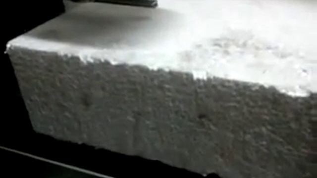 Вырезание буквы на ЧПУ из пенопласта