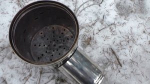 Готовим походный обед на щепотнице. Вот только камера опять,того...