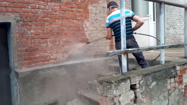 Гидроструйная очистка известковой побелки смотреть онлайн