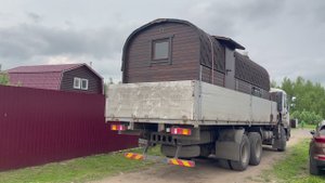 Манипулятор 5-тонник легко справляется с 6-метровой баней. Установка и обзор Квадро Эксклюзив-СВ