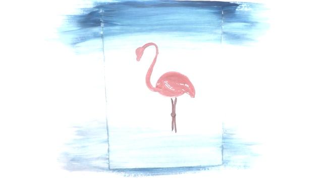 Как рисовать фламинго гуашью или акрилом смотреть онлайн