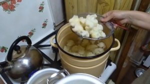 Заготовки на зиму ассорти помидоры огурцы цветная капуста !