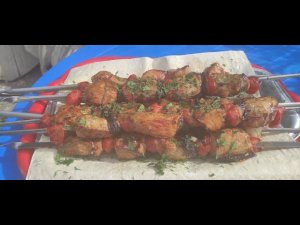 КОПЧЁНЫЙ ШАШЛЫК в коптильной камере и на мангале.