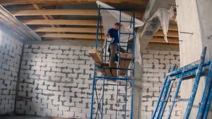 Утепление и подшив доской потолка