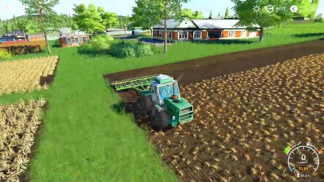 Farming Simulator 2019. Варваровка. Культивация; перевозка зерна. #33