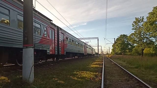 ЭТ2М-052 перегон Детскосельская - Царское Село время 10:40 смотреть онлайн