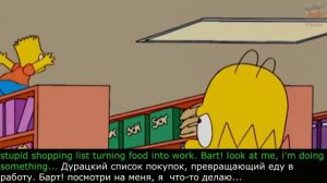 симпсоны на английском языке с двойными субтитрами