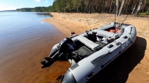 Лодка RiverBoats RB 350 НДНД + мотор Gladiator G9.8FHS отзыв о комплекте