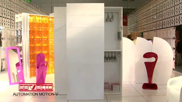 Автоматическое открытие и закрытие дверей шкафа купе с пульта ДУ смотреть онлайн