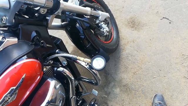 Диагностика Suzuki Boulevard M50 (Intruder) перед покупкой. Добавил компрессию. Отправил Заказчику смотреть онлайн