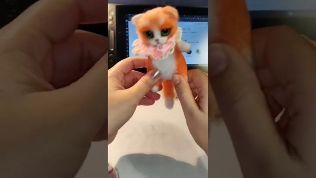 насколько прочные мои игрушки из шерсти в технике #сухоеваляние #needlefelting #игрушкаручнойработы