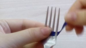 DIY: Как сделать бант на вилке?