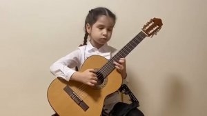 Виктор Козлов "Кискино горе" исполняет Крюковцева Екатерина,  7 лет, гитара