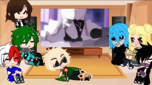 Mha reacts to Ruv vs evil bf but anime// mha- bnha//FNF