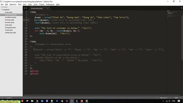 Day12: Sorting Arrays in PHP