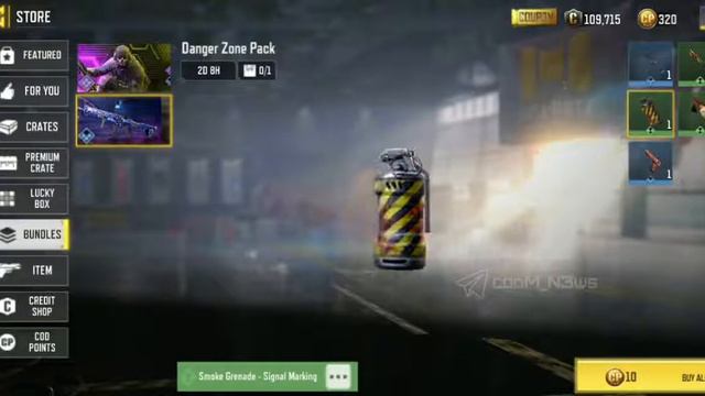 Callofduty «Опасная зона» добавлен вGarena версию.сли он появится  версии, его стоимость будет~8 CP