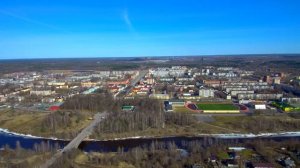 Панорама г.Сланцы. Аэросъемка