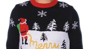 Мужской Свитер Пьяный Дед Мороз от FunnySweaters RU